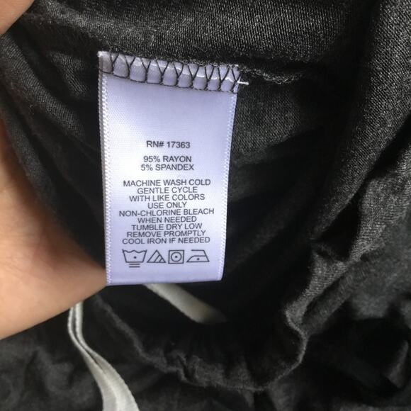 Anne Klein Women's Pajama pull on Pants Gray Soft Rayon NWT Sz M - Picture 3 of 5